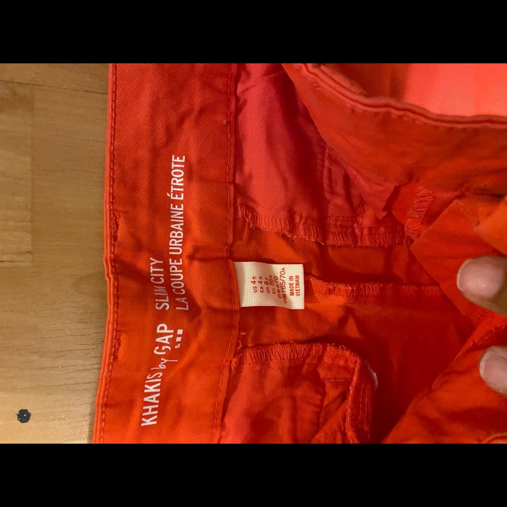 Gap red/coral khakis